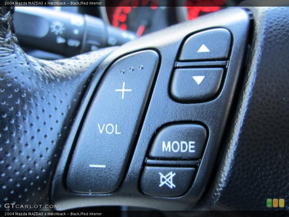 Black/Red Interior Steering Wheel for the 2004 Mazda MAZDA3 s Hatchback #37813672