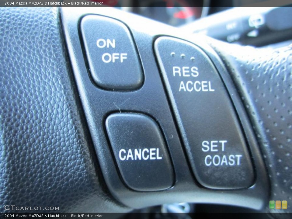 Black/Red Interior Steering Wheel for the 2004 Mazda MAZDA3 s Hatchback #37813692