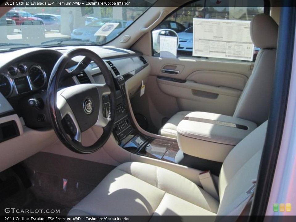 Cashmere/Cocoa Interior Photo for the 2011 Cadillac Escalade ESV Premium AWD #37815508