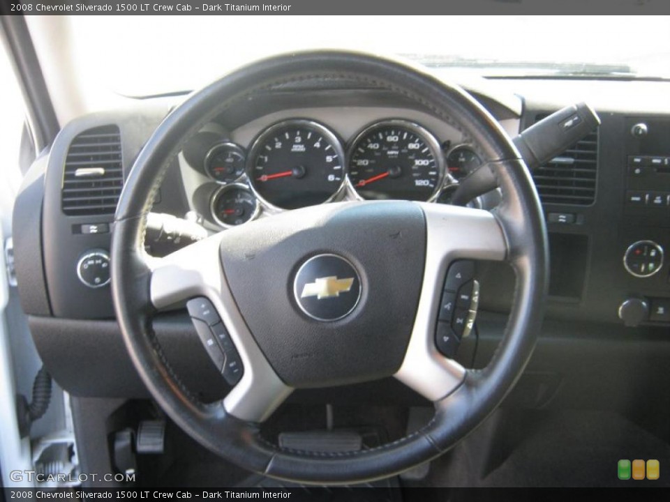 Dark Titanium Interior Steering Wheel for the 2008 Chevrolet Silverado 1500 LT Crew Cab #37821554