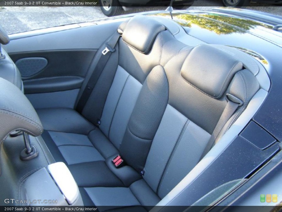 Black/Gray Interior Photo for the 2007 Saab 9-3 2.0T Convertible #37840447
