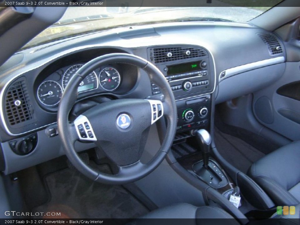 Black/Gray Interior Photo for the 2007 Saab 9-3 2.0T Convertible #37840463