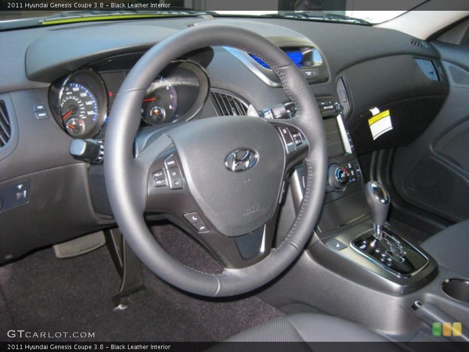 Black Leather Interior Photo for the 2011 Hyundai Genesis Coupe 3.8 #37842603