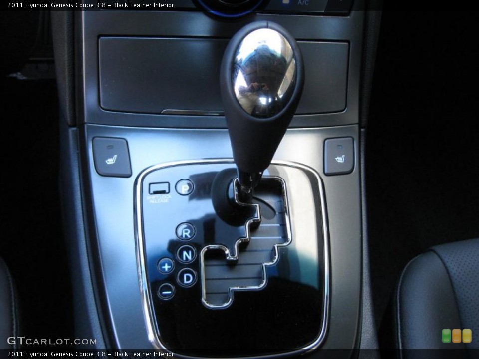 Black Leather Interior Transmission for the 2011 Hyundai Genesis Coupe 3.8 #37842635