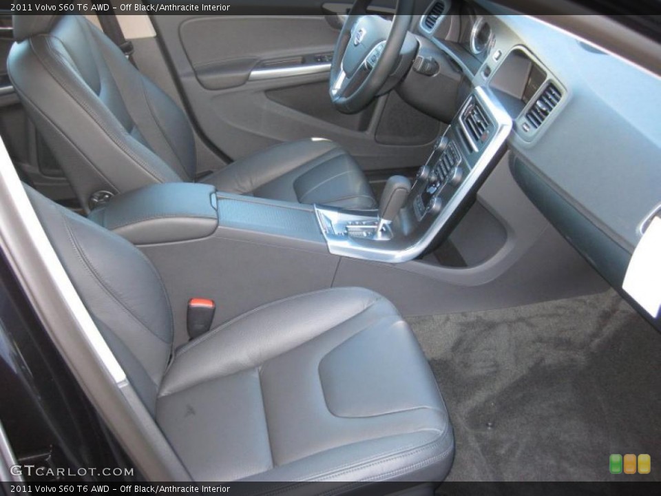 Off Black/Anthracite Interior Photo for the 2011 Volvo S60 T6 AWD #37843327