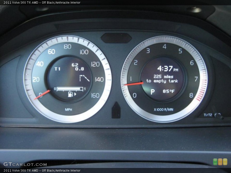 Off Black/Anthracite Interior Gauges for the 2011 Volvo S60 T6 AWD #37843463