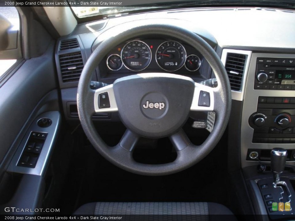 Dark Slate Gray Interior Steering Wheel for the 2008 Jeep Grand Cherokee Laredo 4x4 #37844111