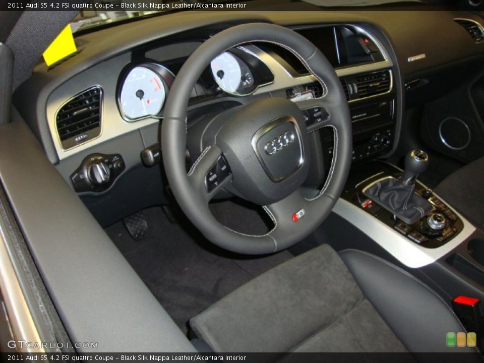 Black Silk Nappa Leather/Alcantara Interior Photo for the 2011 Audi S5 4.2 FSI quattro Coupe #37846003