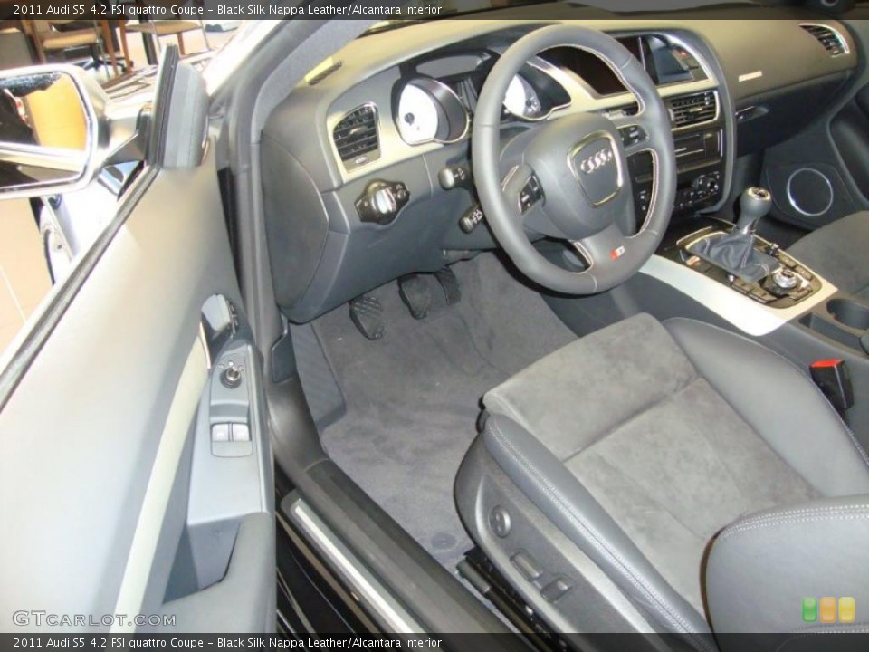 Black Silk Nappa Leather/Alcantara Interior Photo for the 2011 Audi S5 4.2 FSI quattro Coupe #37846015