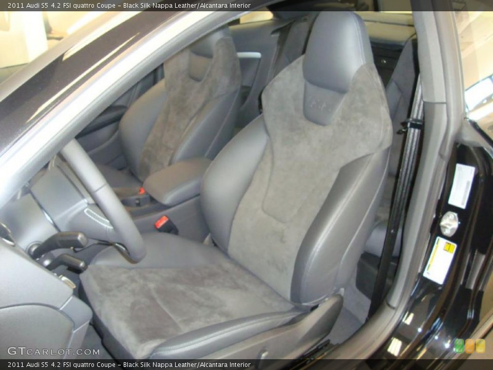 Black Silk Nappa Leather/Alcantara Interior Photo for the 2011 Audi S5 4.2 FSI quattro Coupe #37846079