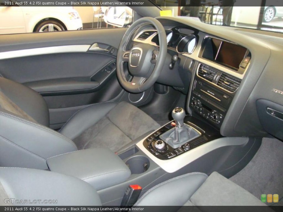 Black Silk Nappa Leather/Alcantara Interior Photo for the 2011 Audi S5 4.2 FSI quattro Coupe #37846111