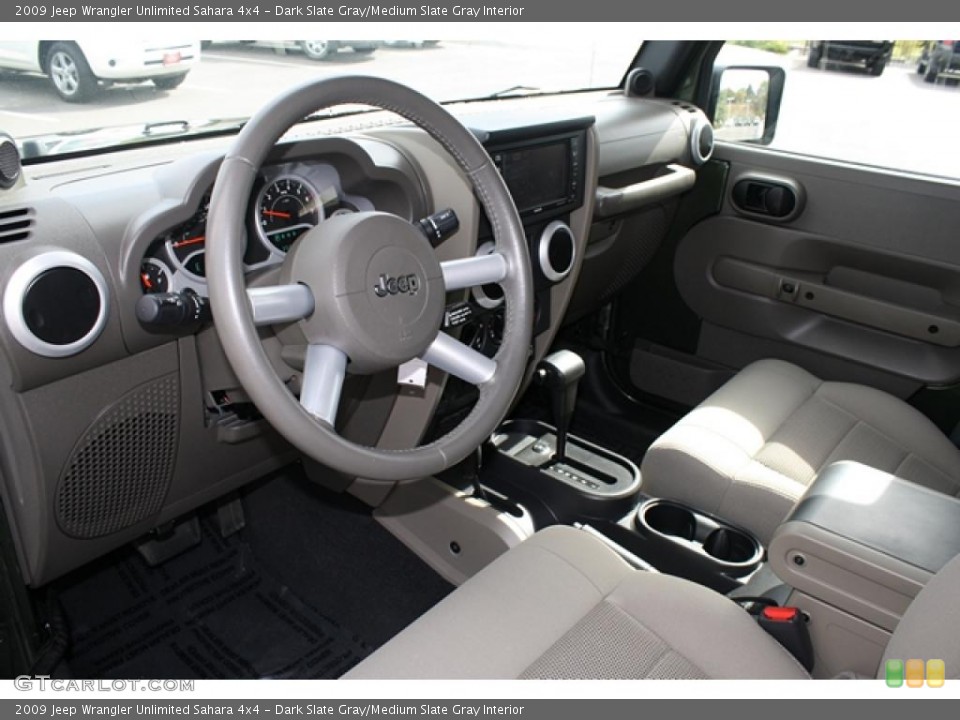 Dark Slate Gray/Medium Slate Gray Interior Photo for the 2009 Jeep Wrangler Unlimited Sahara 4x4 #37848539