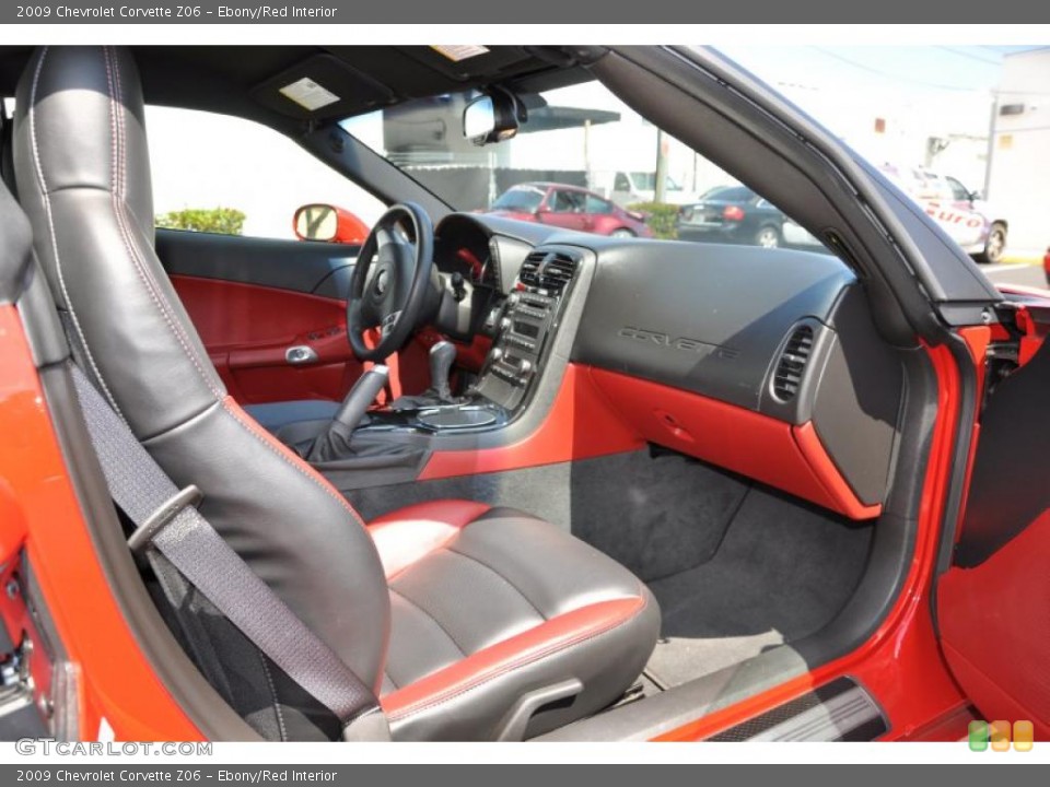 Ebony/Red Interior Photo for the 2009 Chevrolet Corvette Z06 #37856259