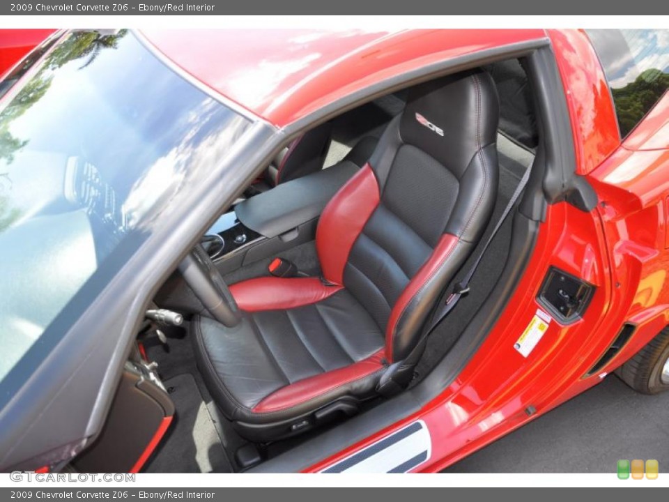 Ebony/Red Interior Photo for the 2009 Chevrolet Corvette Z06 #37856327