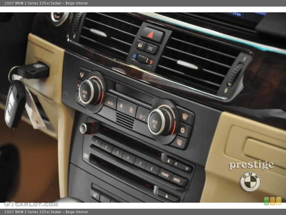 Beige Interior Controls for the 2007 BMW 3 Series 335xi Sedan #37858015