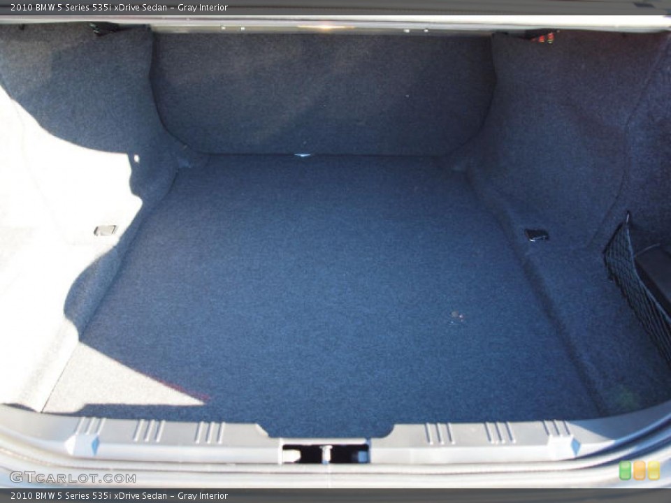 Gray Interior Trunk for the 2010 BMW 5 Series 535i xDrive Sedan #37859187