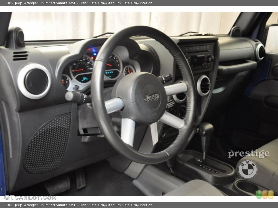 Dark Slate Gray/Medium Slate Gray Interior Photo for the 2009 Jeep Wrangler Unlimited Sahara 4x4 #37859587