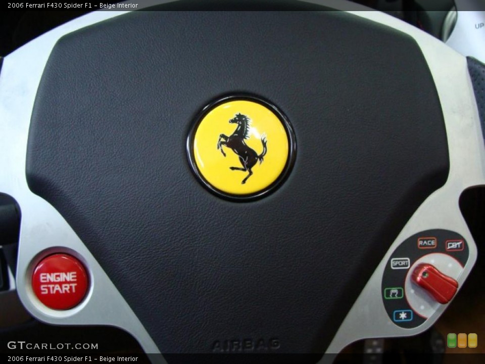 Beige Interior Steering Wheel for the 2006 Ferrari F430 Spider F1 #37861275
