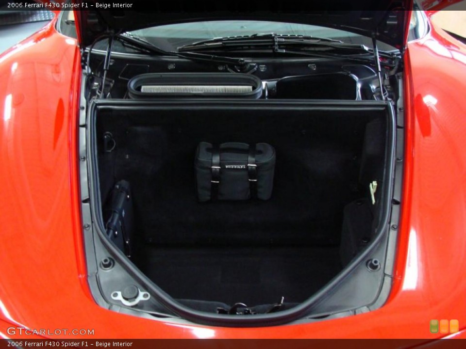 Beige Interior Trunk for the 2006 Ferrari F430 Spider F1 #37861291