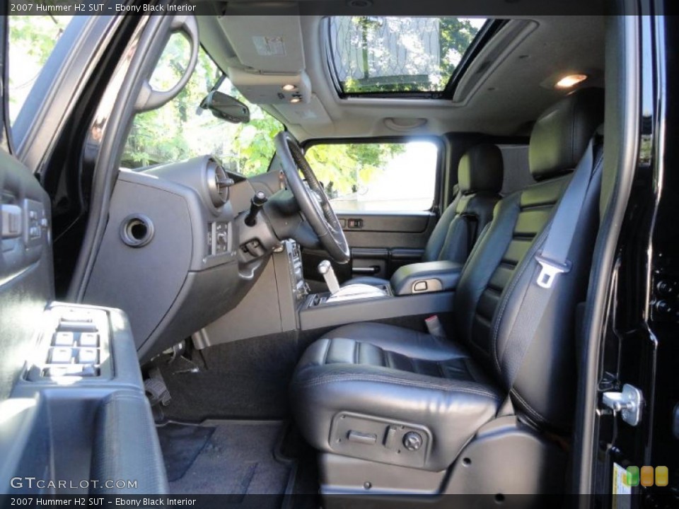 Ebony Black Interior Photo for the 2007 Hummer H2 SUT #37861543