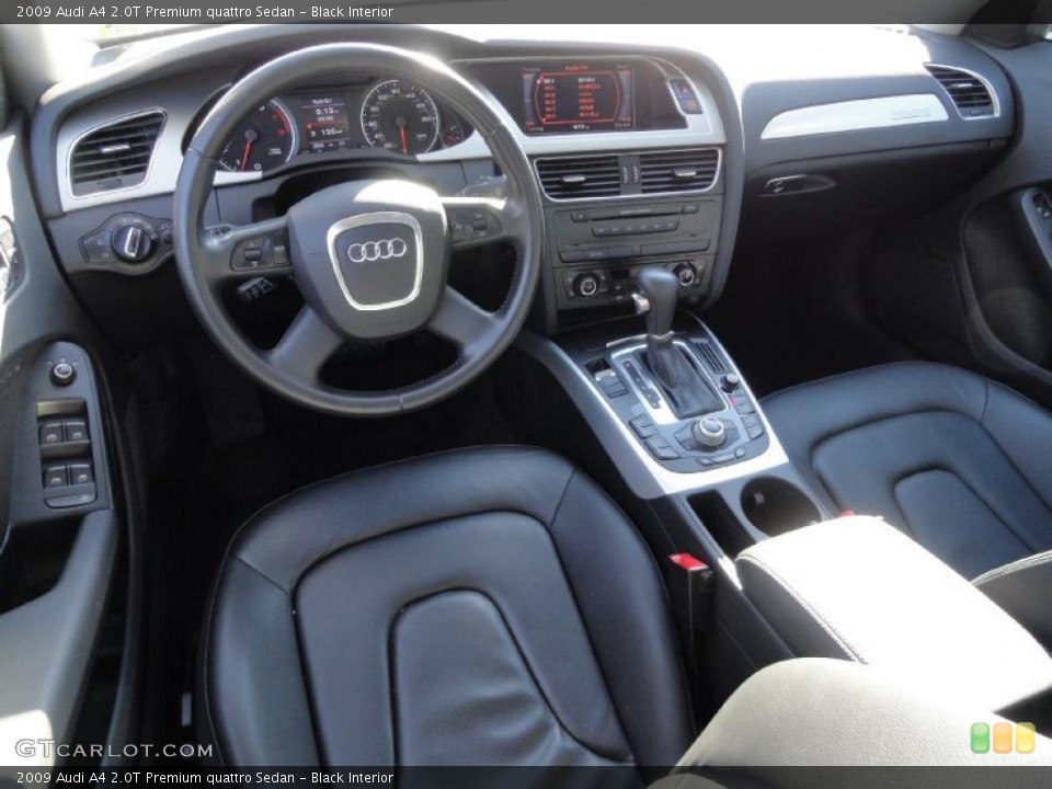 Black Interior Photo for the 2009 Audi A4 2.0T Premium quattro Sedan #37865171