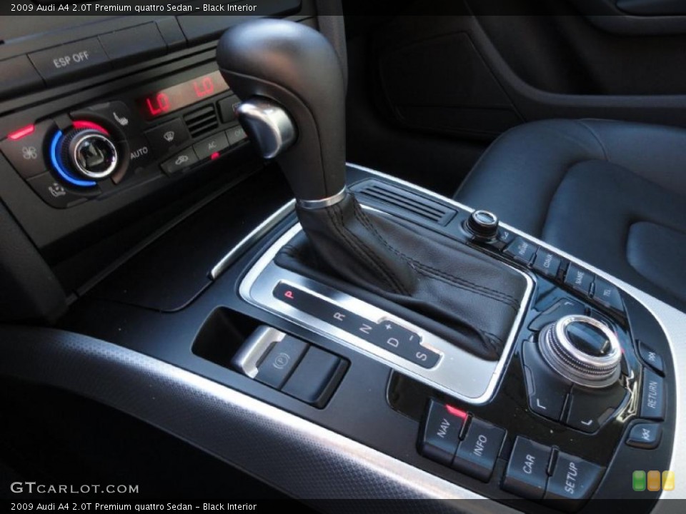 Black Interior Transmission for the 2009 Audi A4 2.0T Premium quattro Sedan #37865219