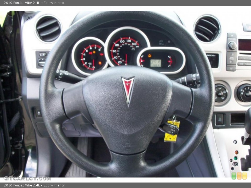 Ebony Interior Steering Wheel for the 2010 Pontiac Vibe 2.4L #37866596