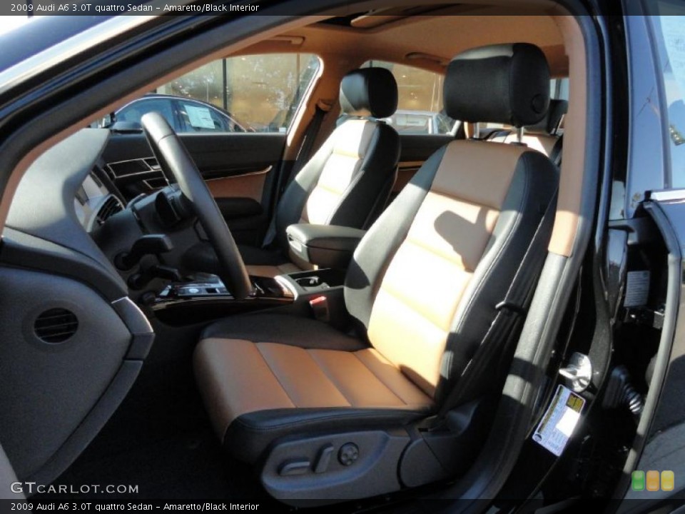 Amaretto/Black Interior Photo for the 2009 Audi A6 3.0T quattro Sedan #37867068