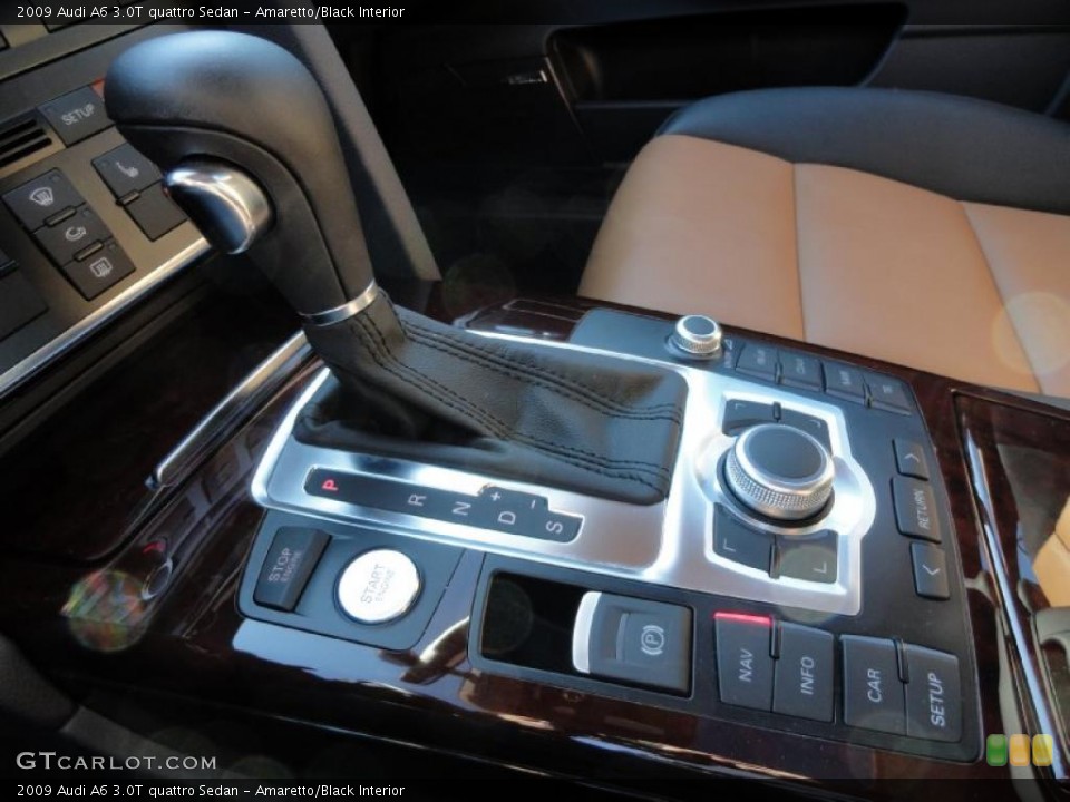 Amaretto/Black Interior Transmission for the 2009 Audi A6 3.0T quattro Sedan #37867176