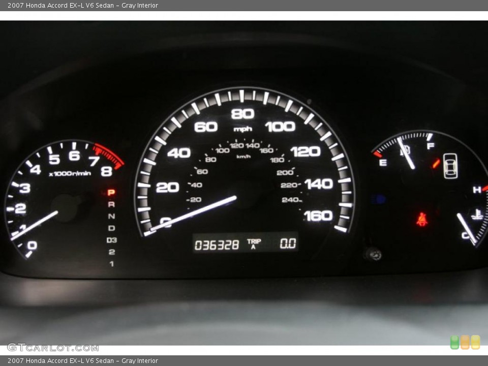 Gray Interior Gauges for the 2007 Honda Accord EX-L V6 Sedan #37867284