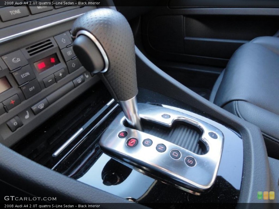 Black Interior Transmission for the 2008 Audi A4 2.0T quattro S-Line Sedan #37867412