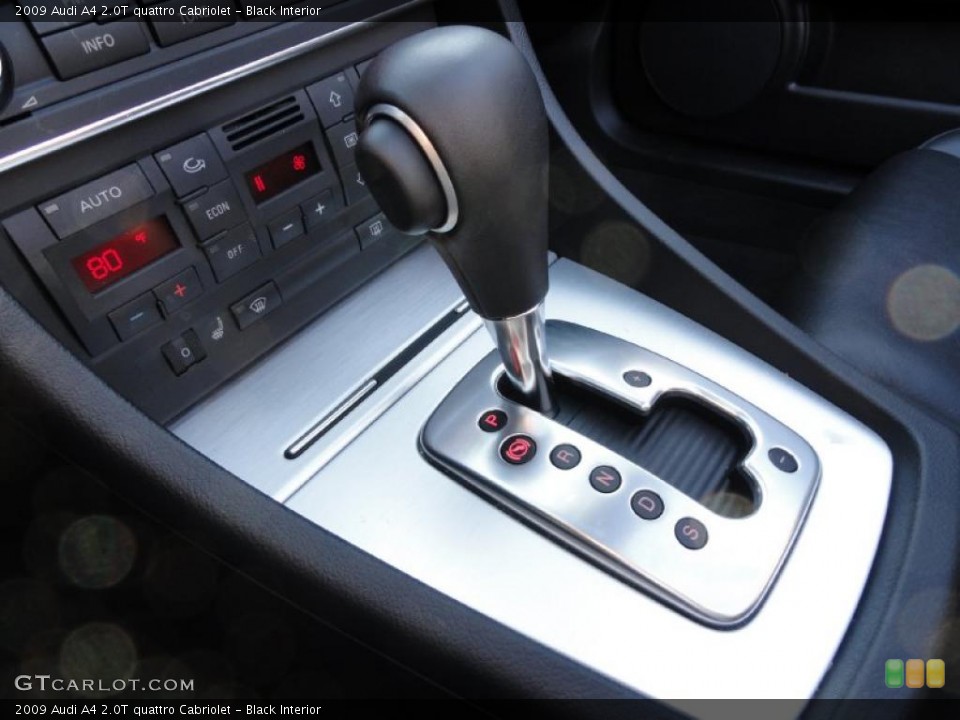 Black Interior Transmission for the 2009 Audi A4 2.0T quattro Cabriolet #37867702