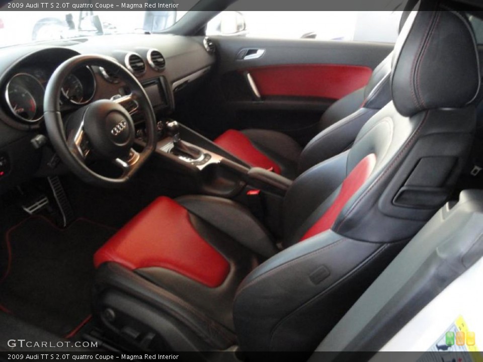 Magma Red Interior Photo for the 2009 Audi TT S 2.0T quattro Coupe #37868348