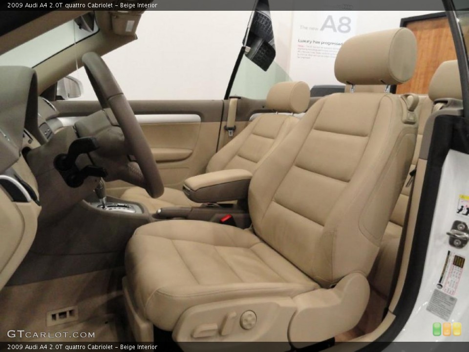 Beige Interior Photo for the 2009 Audi A4 2.0T quattro Cabriolet #37868628