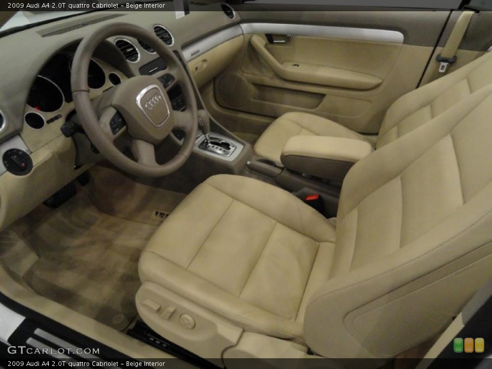 Beige Interior Photo for the 2009 Audi A4 2.0T quattro Cabriolet #37868644