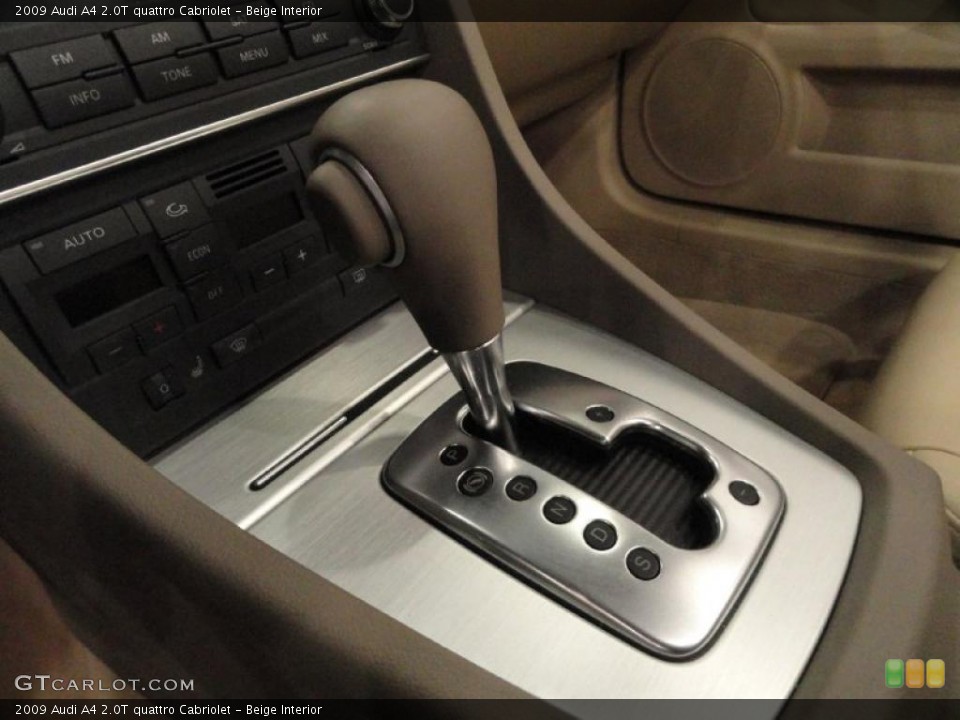 Beige Interior Transmission for the 2009 Audi A4 2.0T quattro Cabriolet #37868708