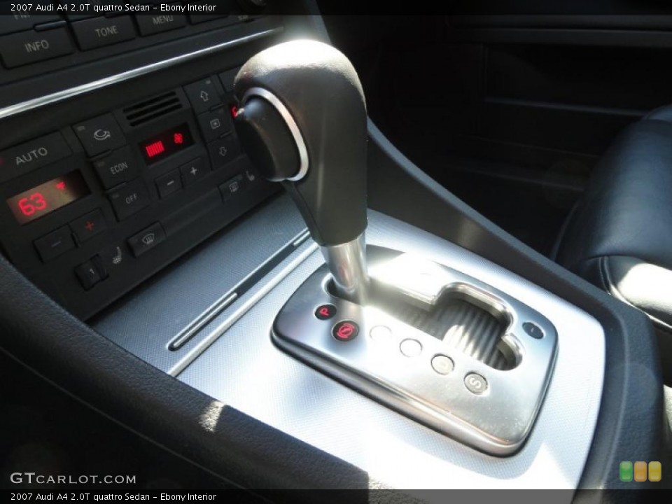 Ebony Interior Transmission for the 2007 Audi A4 2.0T quattro Sedan #37869244