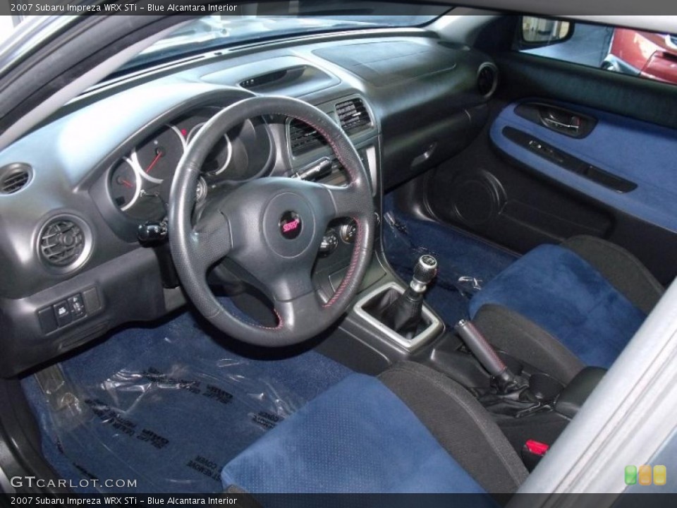 Blue Alcantara Interior Photo for the 2007 Subaru Impreza WRX STi #37871224