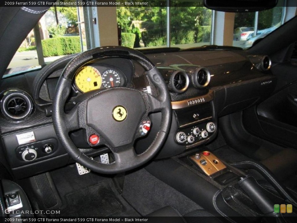 Black Interior Steering Wheel for the 2009 Ferrari 599 GTB Fiorano  #37873144