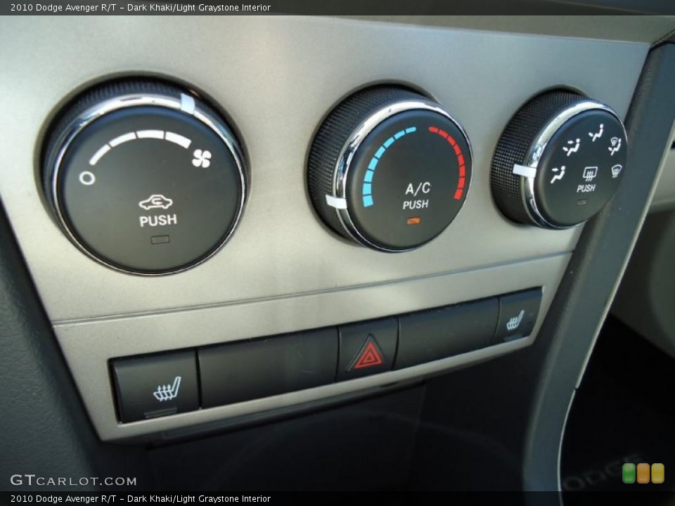 Dark Khaki/Light Graystone Interior Controls for the 2010 Dodge Avenger R/T #37874060