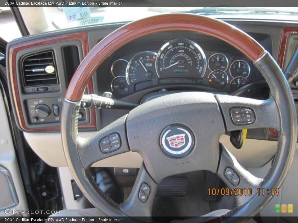 Shale Interior Steering Wheel for the 2004 Cadillac Escalade ESV AWD Platinum Edition #37880800