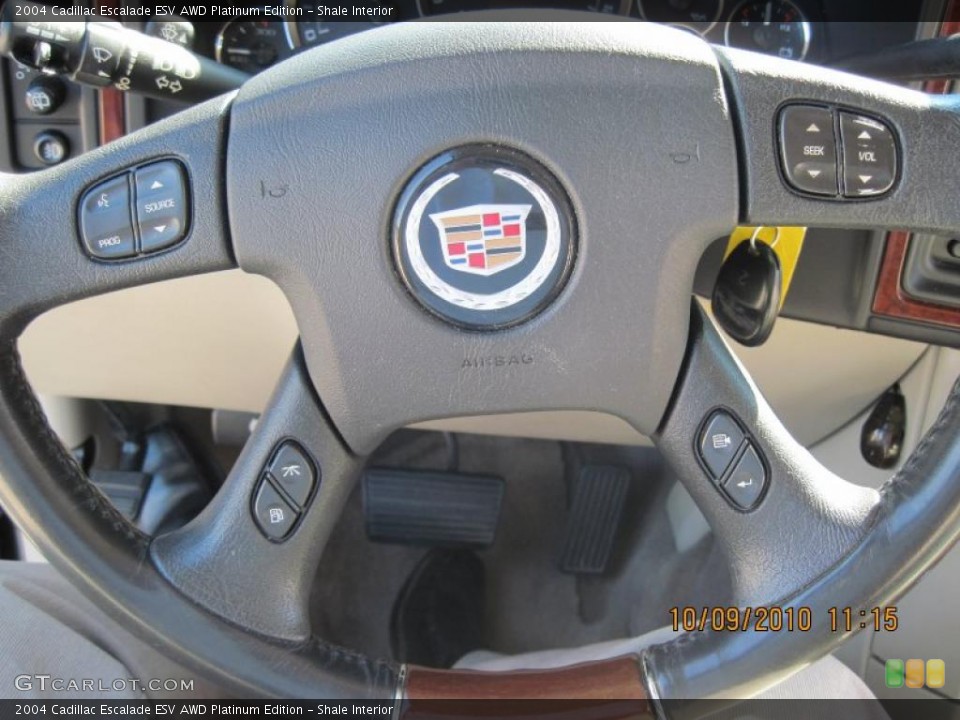 Shale Interior Steering Wheel for the 2004 Cadillac Escalade ESV AWD Platinum Edition #37880860