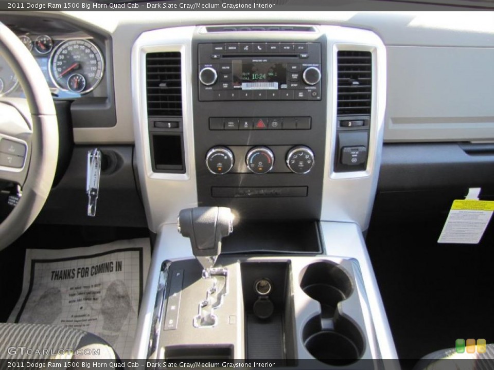 Dark Slate Gray/Medium Graystone Interior Controls for the 2011 Dodge Ram 1500 Big Horn Quad Cab #37880862