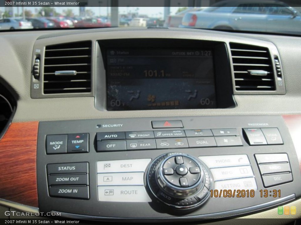 Wheat Interior Controls for the 2007 Infiniti M 35 Sedan #37882060