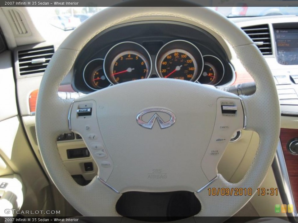 Wheat Interior Steering Wheel for the 2007 Infiniti M 35 Sedan #37882092