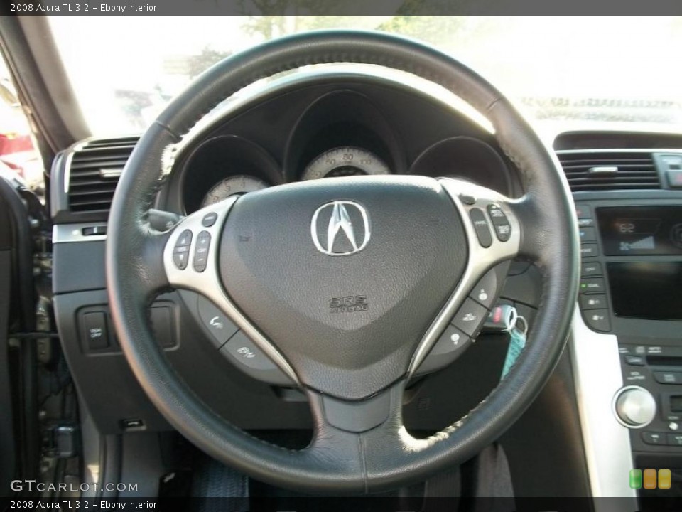 Ebony Interior Steering Wheel for the 2008 Acura TL 3.2 #37885764