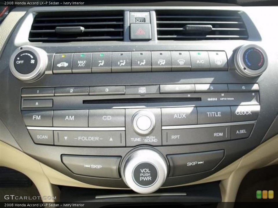 Ivory Interior Controls for the 2008 Honda Accord LX-P Sedan #37888124