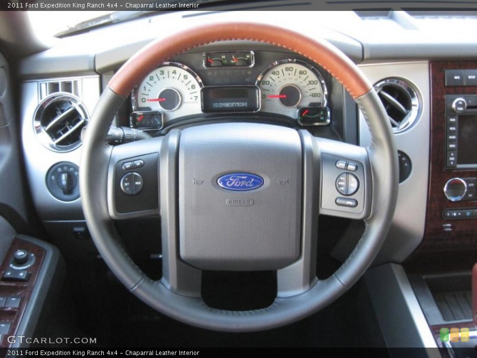 Chaparral Leather Interior Steering Wheel for the 2011 Ford Expedition King Ranch 4x4 #37888160