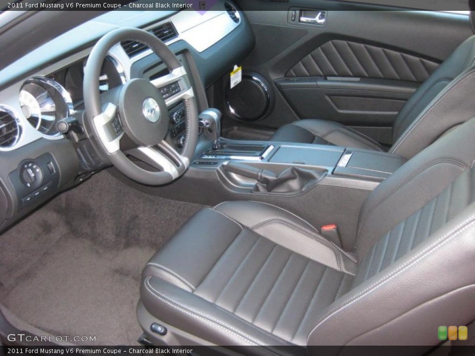 Charcoal Black Interior Photo for the 2011 Ford Mustang V6 Premium Coupe #37888408