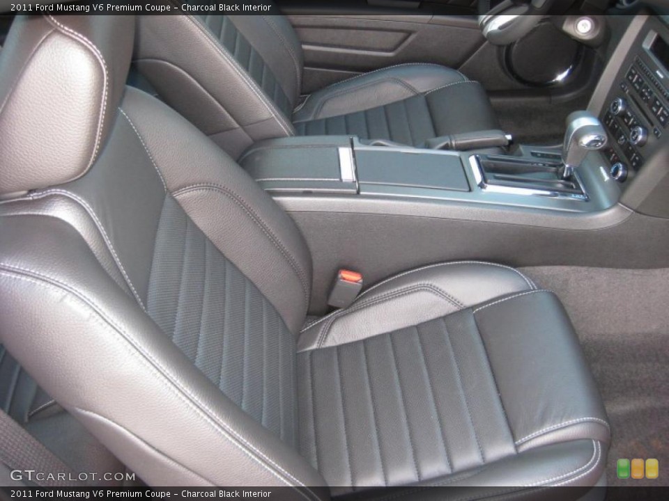 Charcoal Black Interior Photo for the 2011 Ford Mustang V6 Premium Coupe #37888472